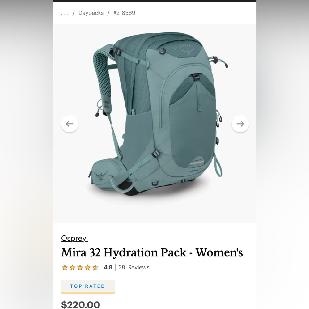 Osprey Women's Mira 32 Hydration Pack - Teal